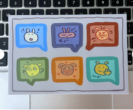 Emoticons Sticker Sheet