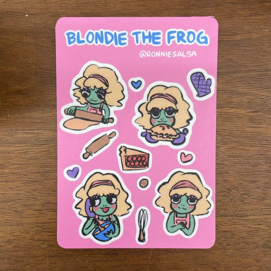 Blondie The Frog Sticker Sheet