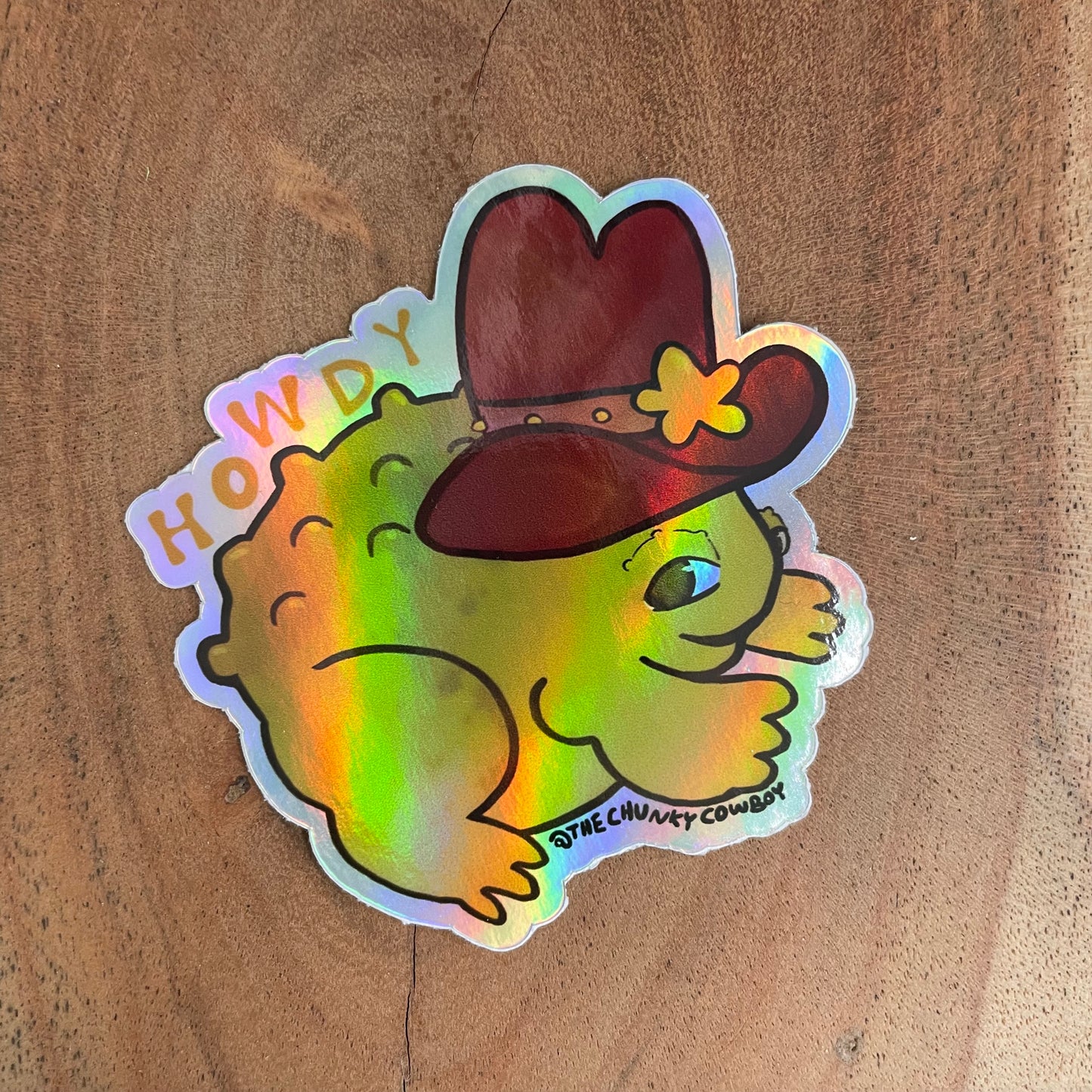 Howdy Froggy Sticker Holographic