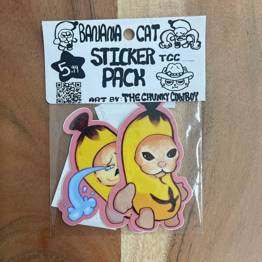Banana Cat Sticker Pack
