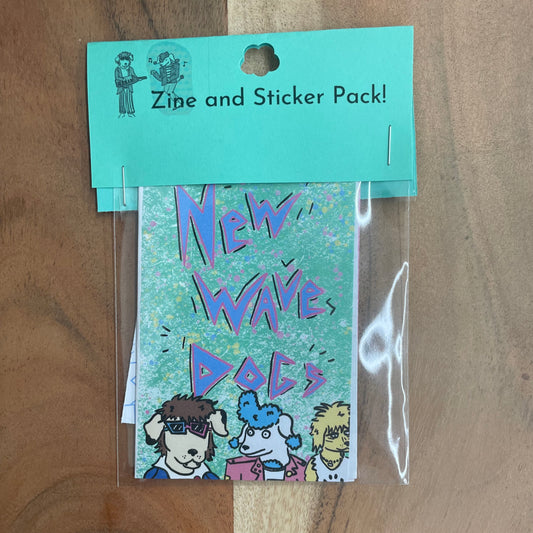 New Wave Dogs Zine and Sticker Pack