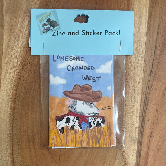 Lonesome Crowded West Zine and Sticker Pack