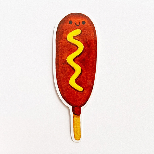 Corn Dog Sticker