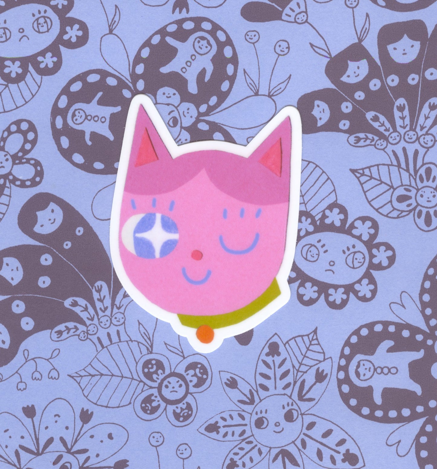 Cat Winking Stickers