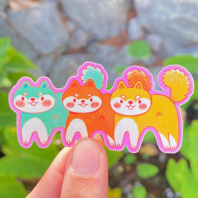 Shibas Sticker