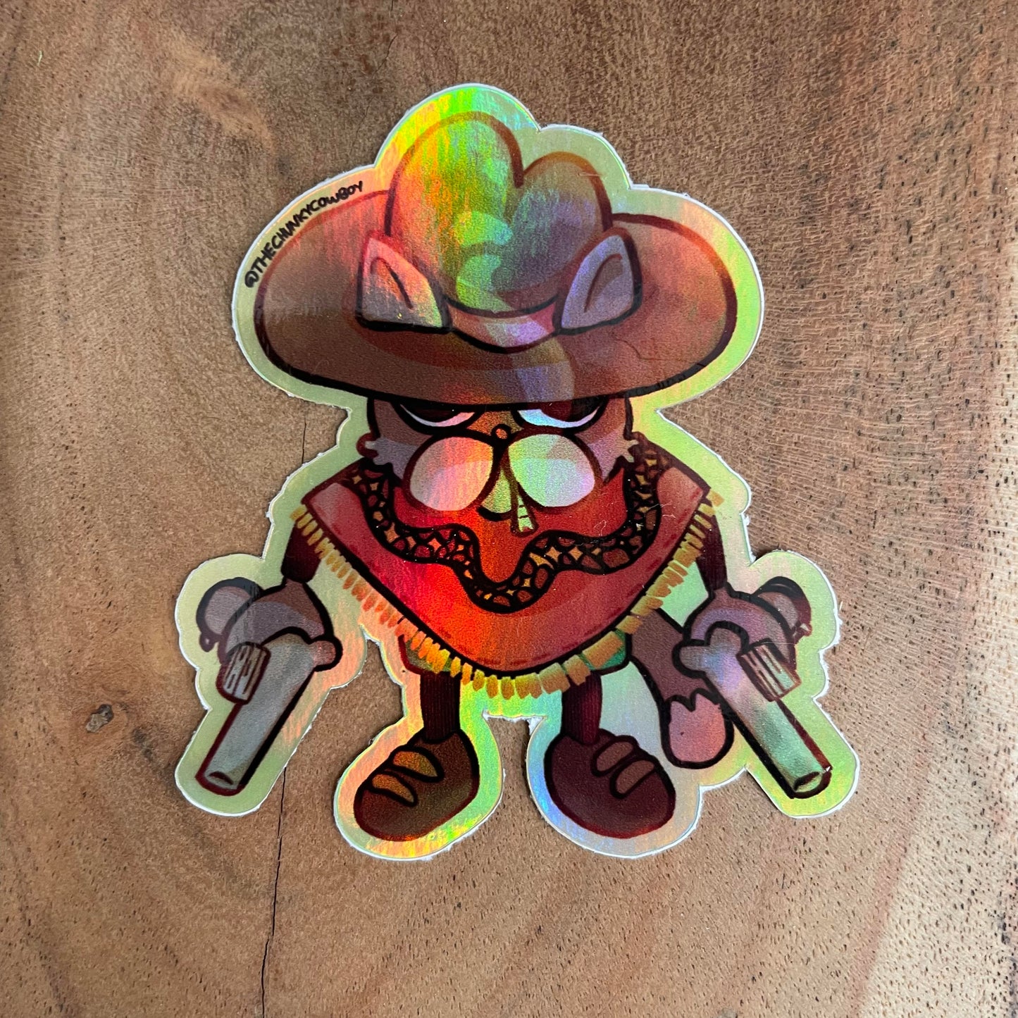 Gato Sherriff Sticker Holographic