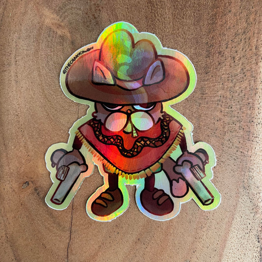 Gato Sherriff Sticker Holographic