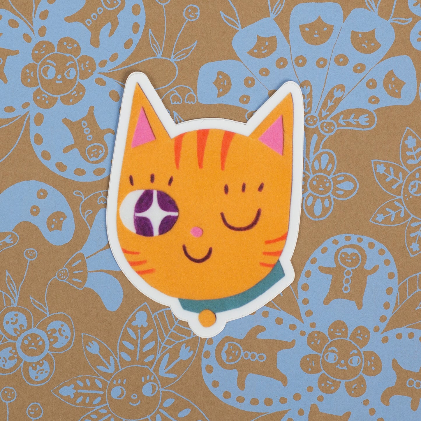 Cat Winking Stickers