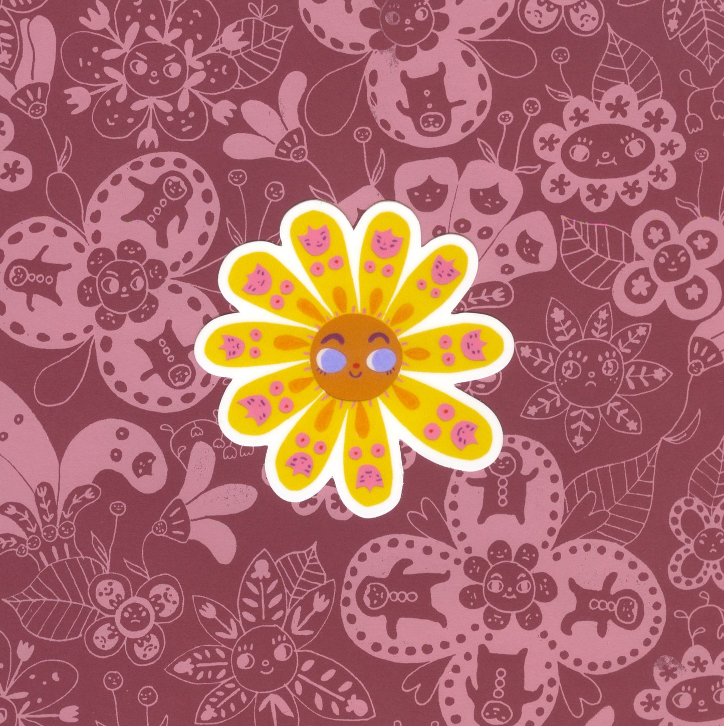 Yellow Flower Sticker